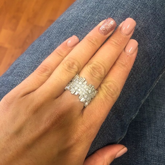 Cubic Zirconia Statement Ring - Picture 2 of 3